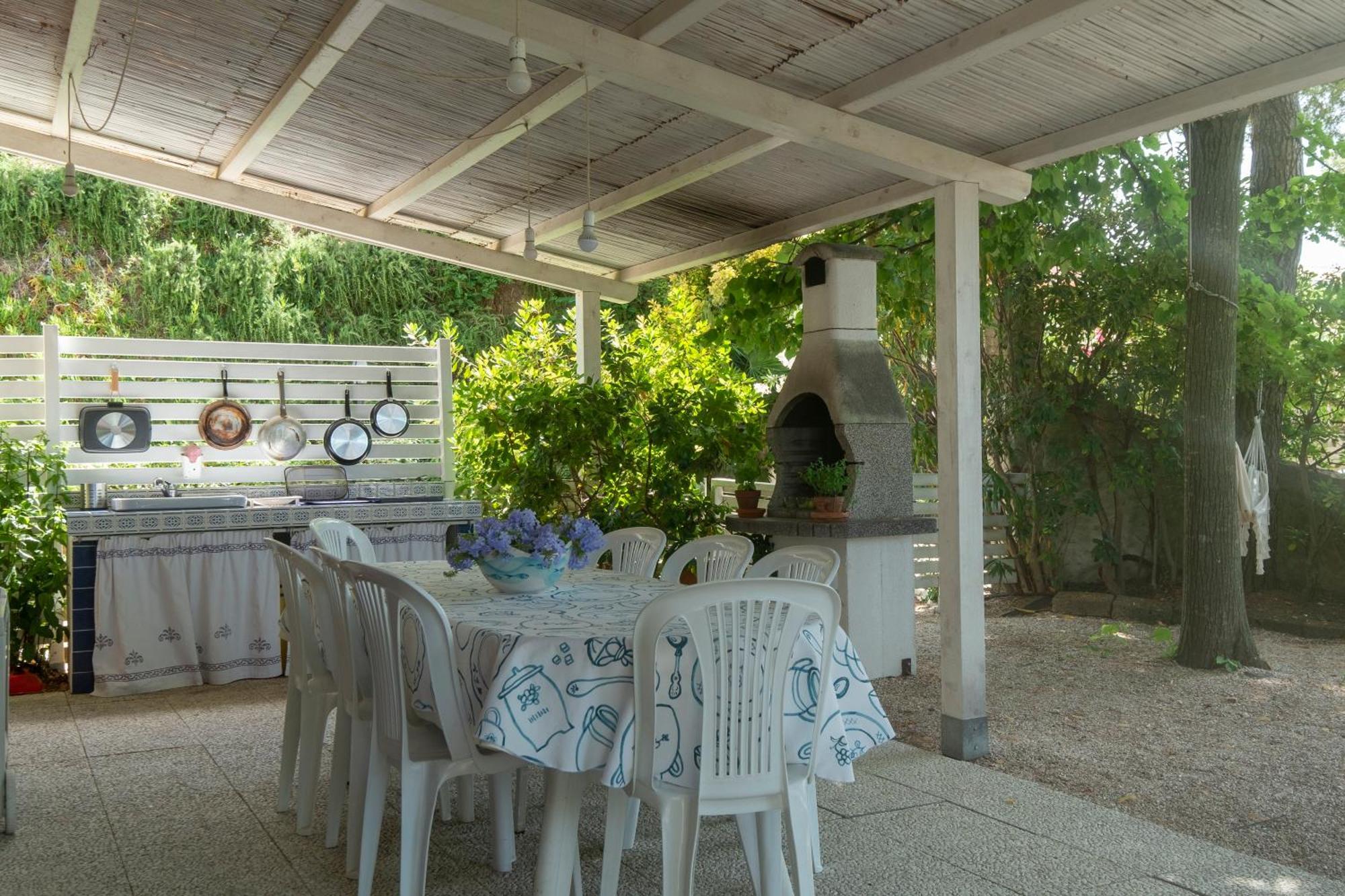 142 - Villa Blu A Marcelli - Villa Quadrilocale A Marcelli Con Ampio Giardino , Aria Condizionata E Wifi - Spiaggia Inclusa Nel Prezzo المظهر الخارجي الصورة